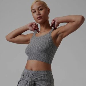BNWT Athleta Gray Revolve knitted crop top Camisole